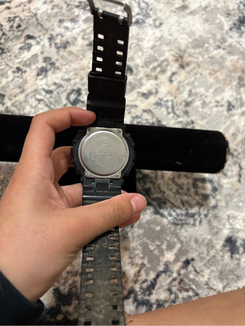 G-Shock Black and Silver Rugged Digital Watch